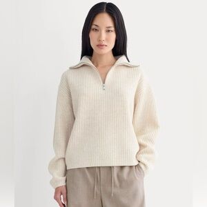 Everlane THE HALF-ZIP SWEATER IN LUXE MERINO
